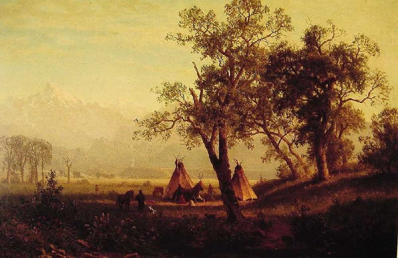 Albert Bierstadt Wind River Mountains Nebraska Territory oil painting picture